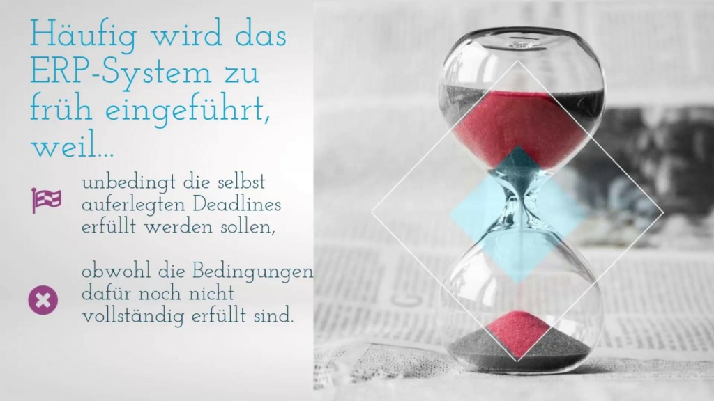 Sanduhr mit Text